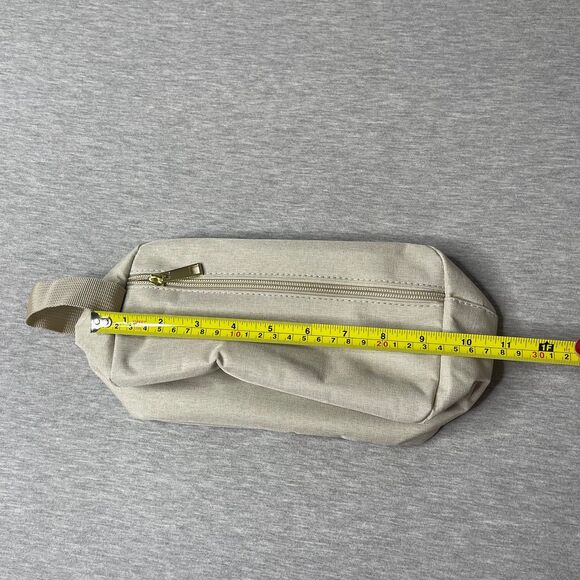 Minkars Small Biege Toiletry Cosmetic Travel Bag - Picture 4 of 9